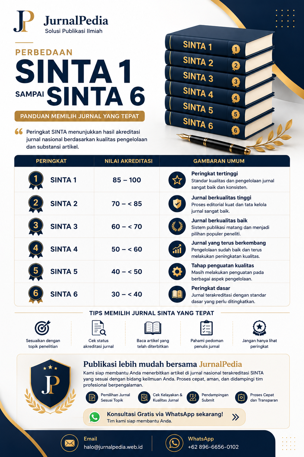 Perbedaan SINTA 1 sampai SINTA 6: Panduan Memilih Jurnal yang Tepat untuk Publikasi